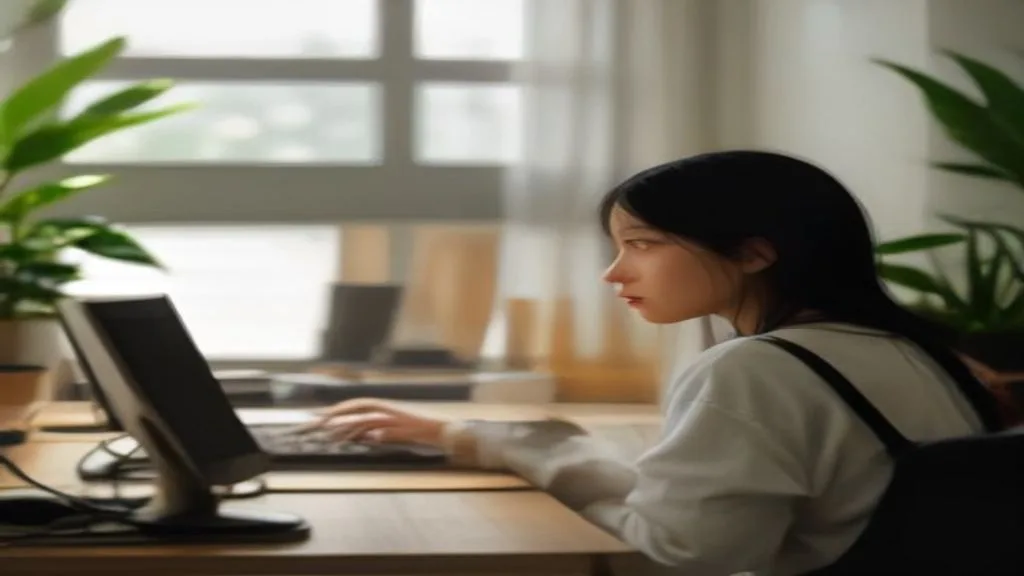 Pessoa realizando tarefas repetitivas em uma mesa, automação de processos manuais