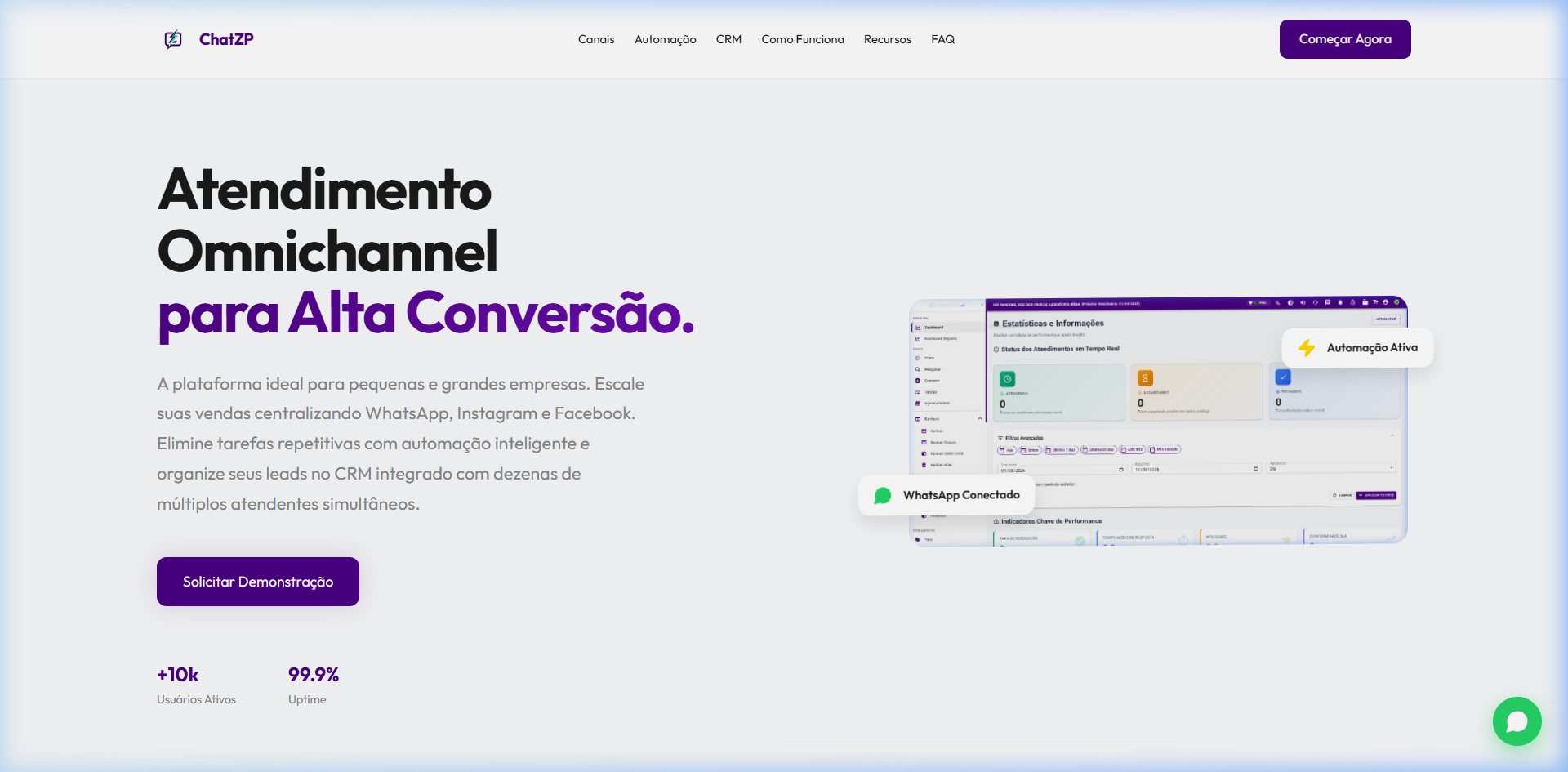 ChatZP Landing Page